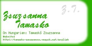 zsuzsanna tamasko business card
